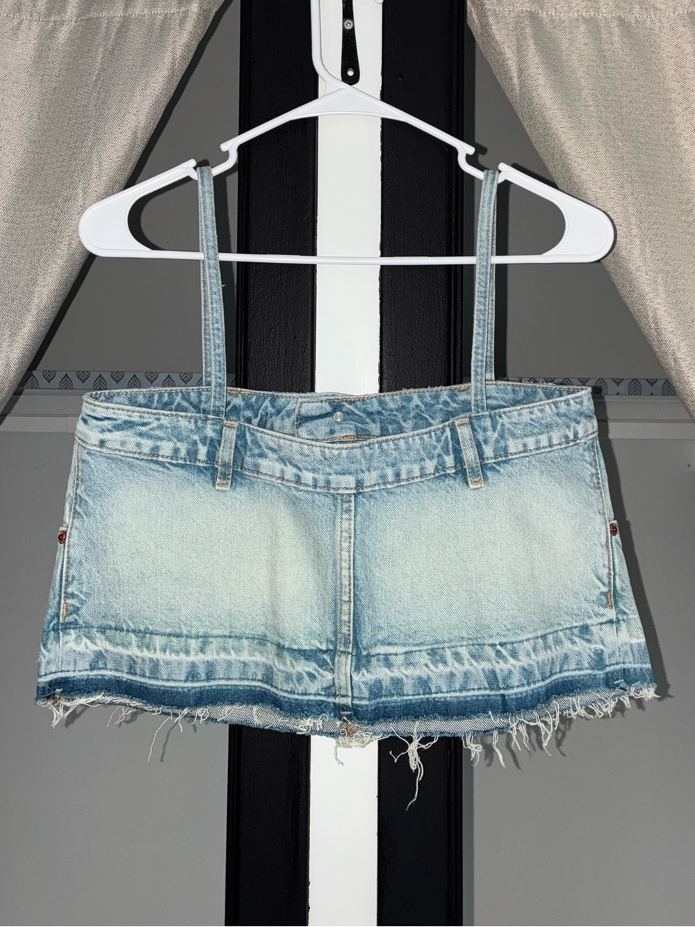 Zara - Denim Crop Tank Top - Picture 8 of 13